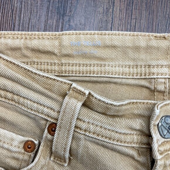 Adriano Goldschmied AG Mens Beige Tellis Modern Slim Denim Straight Pants 28x32 - Picture 6 of 11